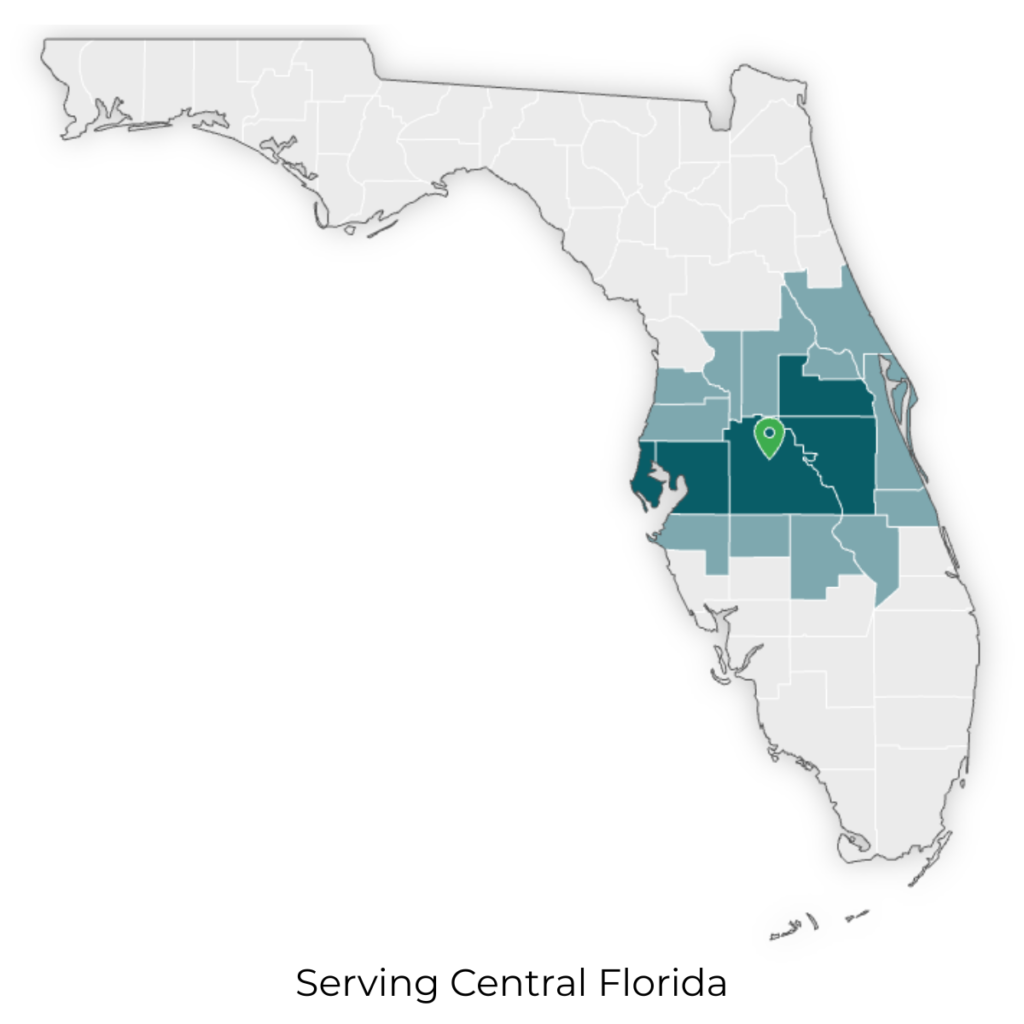 Map of Central Florida Coverage Area